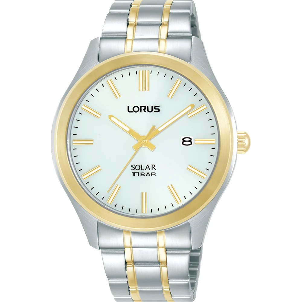Lorus Gents Solar Powered Stainless Steel 100M WR Watch - RX394AX-9