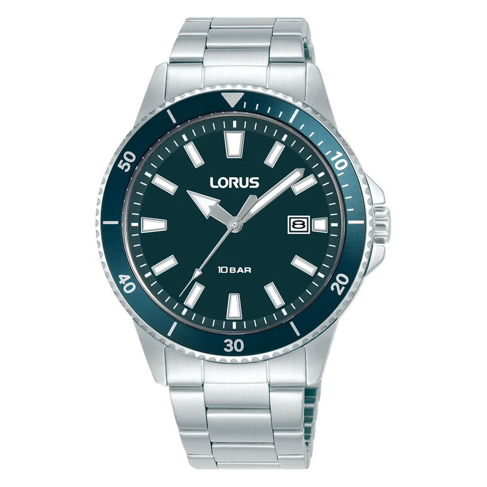 Lorus Gents Sports Quartz Watch Blue Dial, 100M WR - RH901SX-9