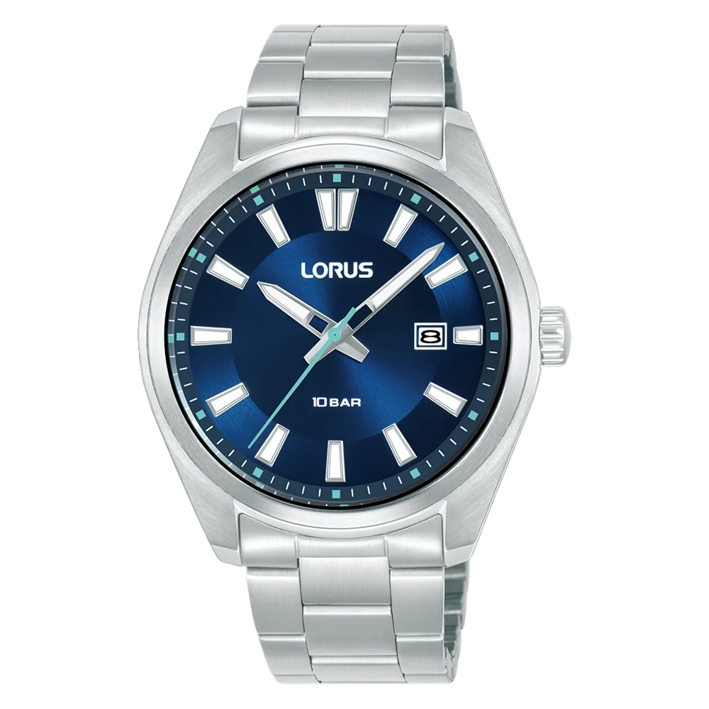 Lorus Gents Sports Quartz Watch Blue Dial, 100m WR - RH919SX-9