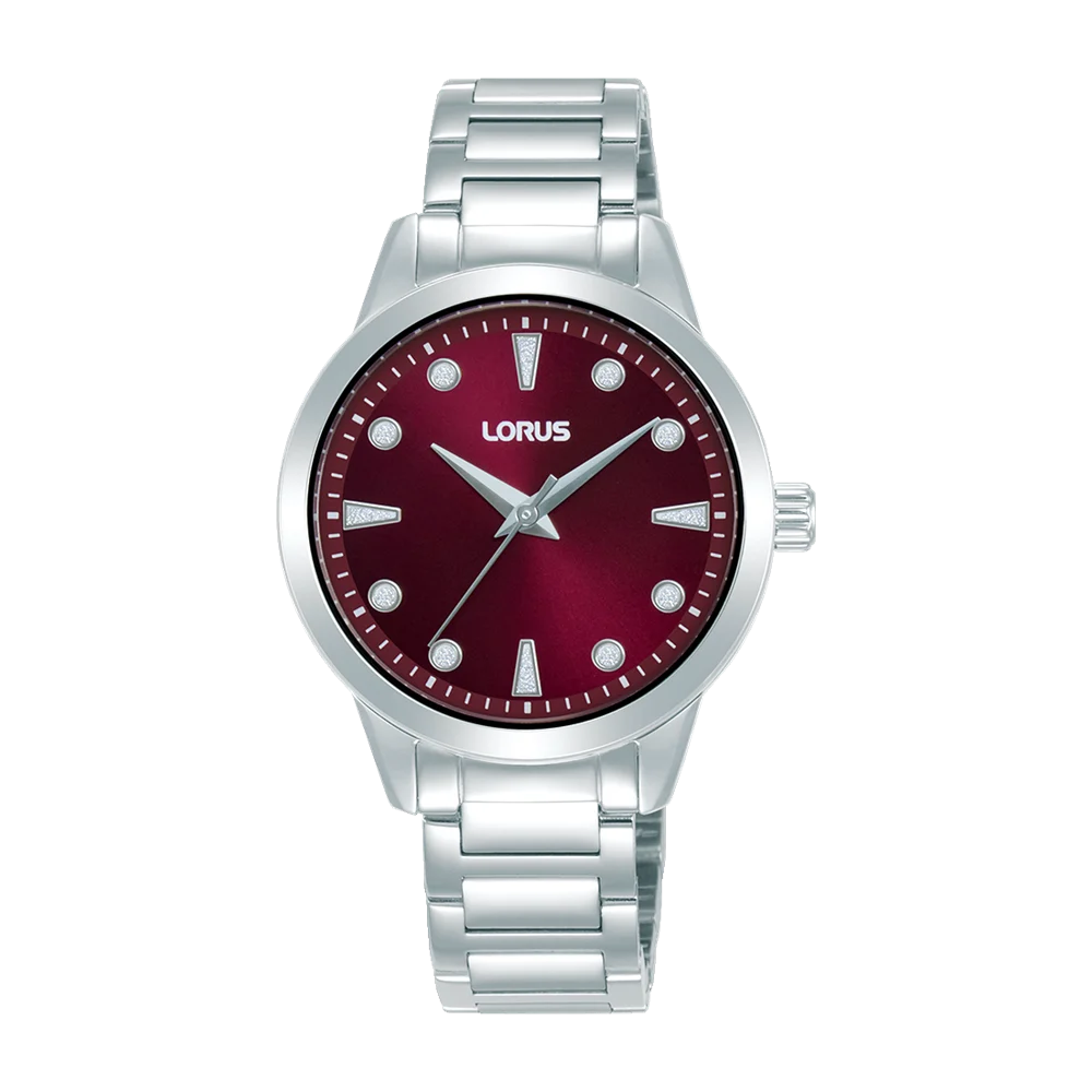 Lorus Ladies Dress Quartz Watch Red Dial, 50m WR - RG263YX-9