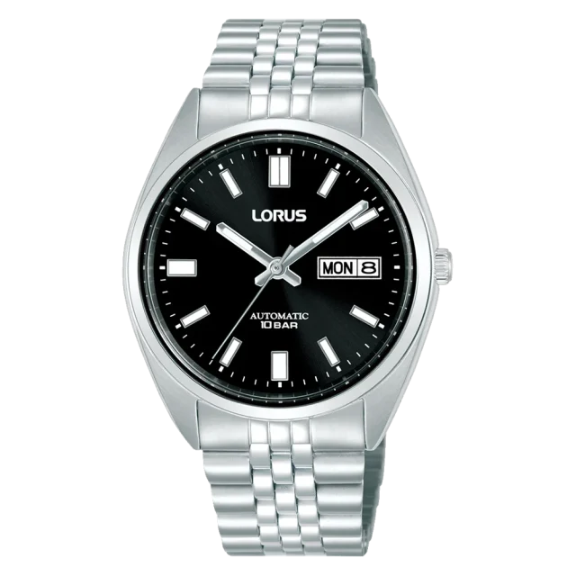 Lorus RL427CX-9 Men's Automatic Watch Black Dial Stainless Steel 39mm