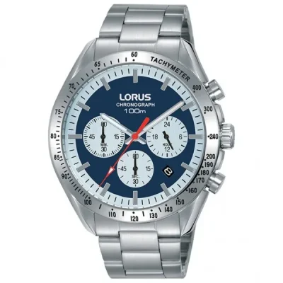 LORUS Sports RT339HX-9 Chrono Silver Stainless Steel Bracelet