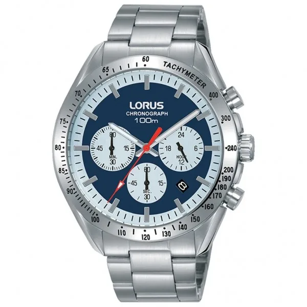 LORUS Sports RT339HX-9 Chrono Silver Stainless Steel Bracelet