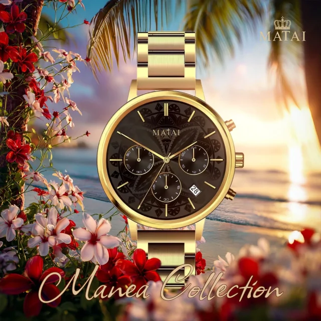 MATAI MANEA Collection 1:3 | Women Watch | Gold Black