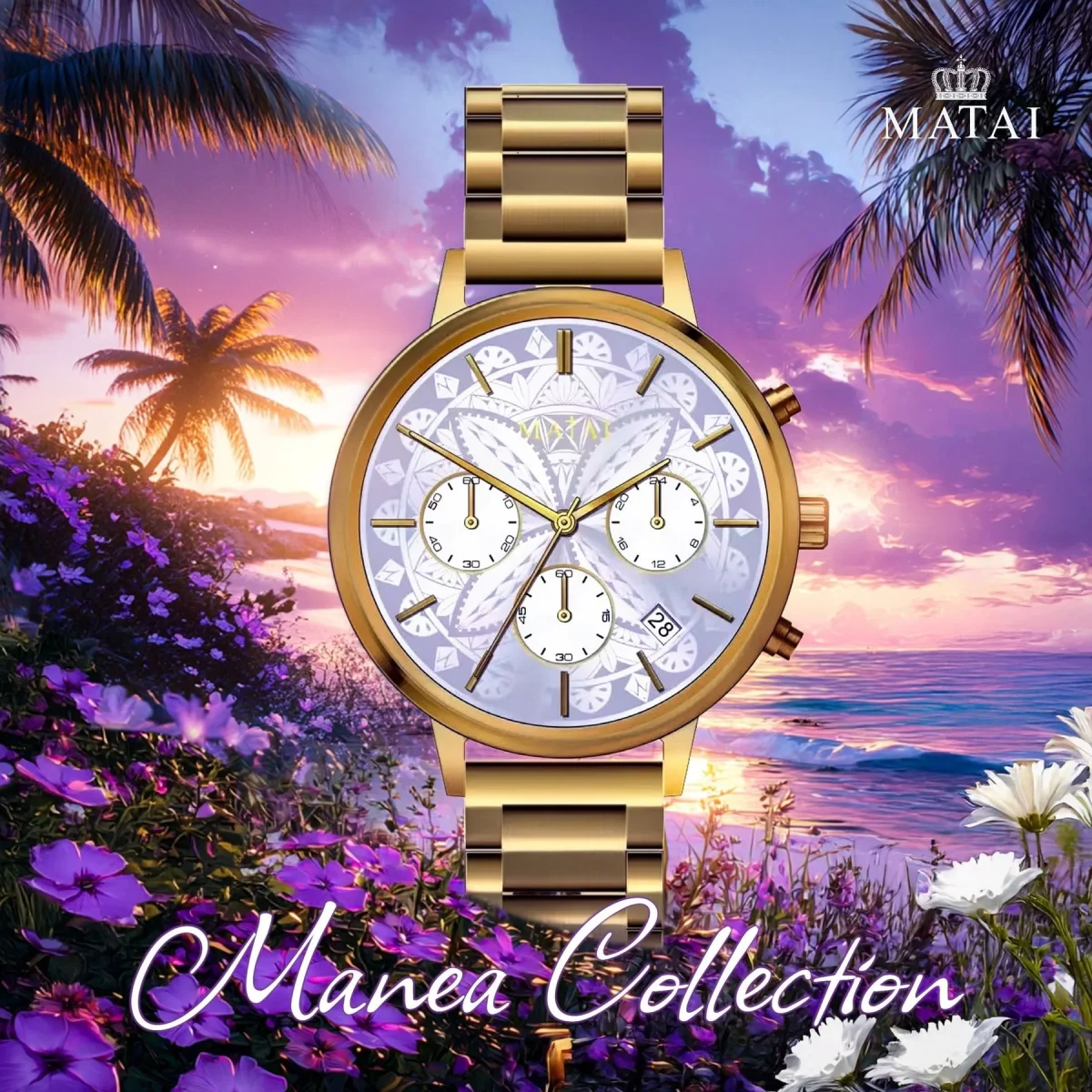 MATAI MANEA Collection 1:3 | Women Watch | Gold White