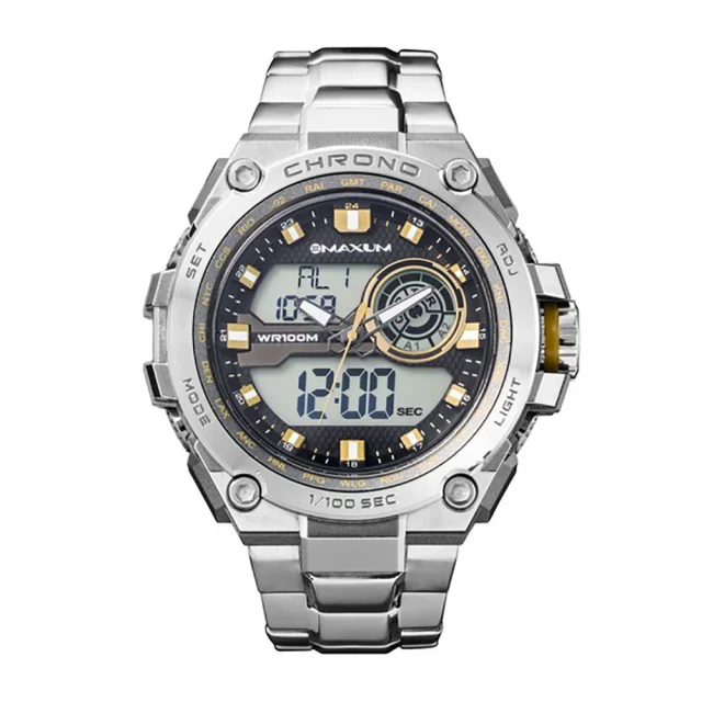 Maxum Bulk Stainless Steel Analogue & Digital 100M WR - X1720G2