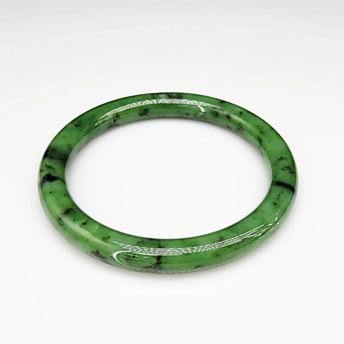 New Zealand Greenstone Bangle 71mm - BAN.65XL