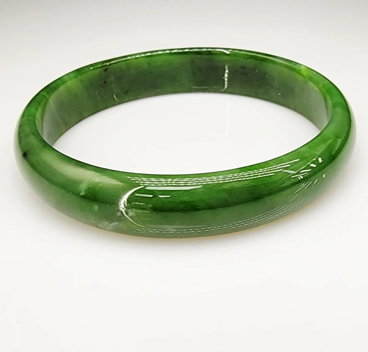 New Zealand Greenstone Bangle 73mm - BANW.140