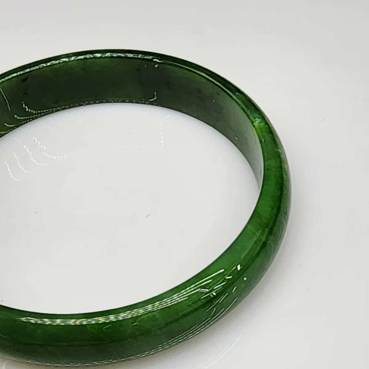 New Zealand Greenstone Bangle 73mm - BANW.140