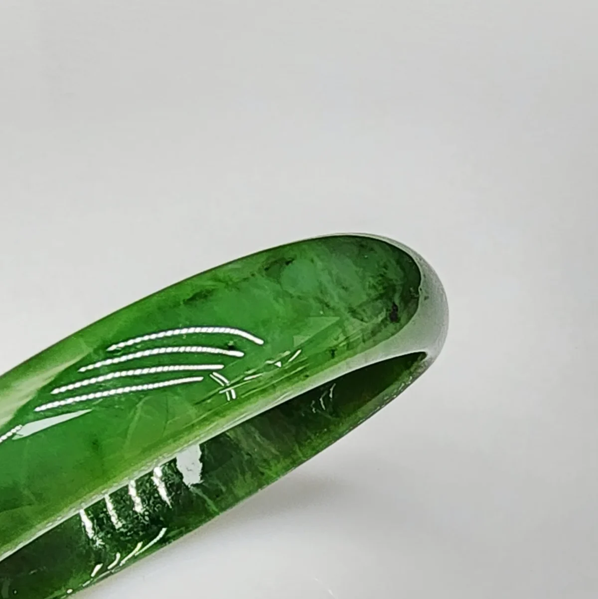New Zealand Greenstone Bangle 73mm - BANW.140
