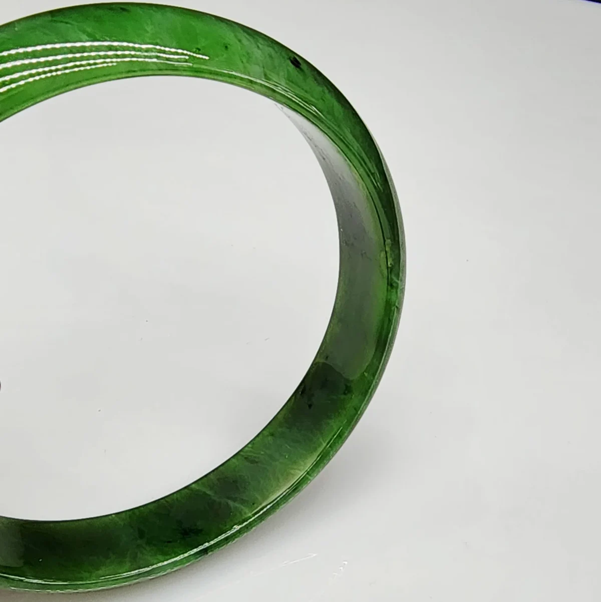 New Zealand Greenstone Bangle 73mm - BANW.140