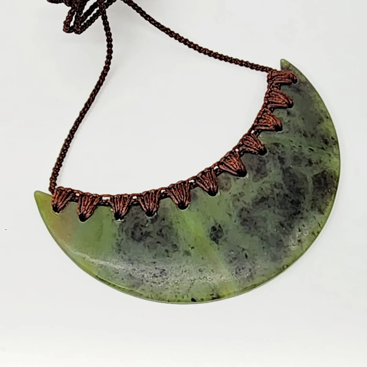 New Zealand Greenstone Breast Plate Necklace