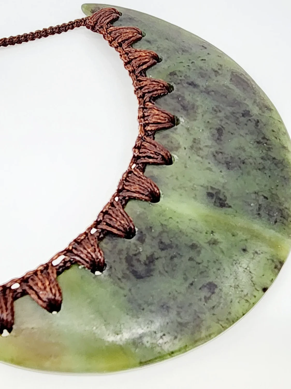 New Zealand Greenstone Breast Plate Necklace