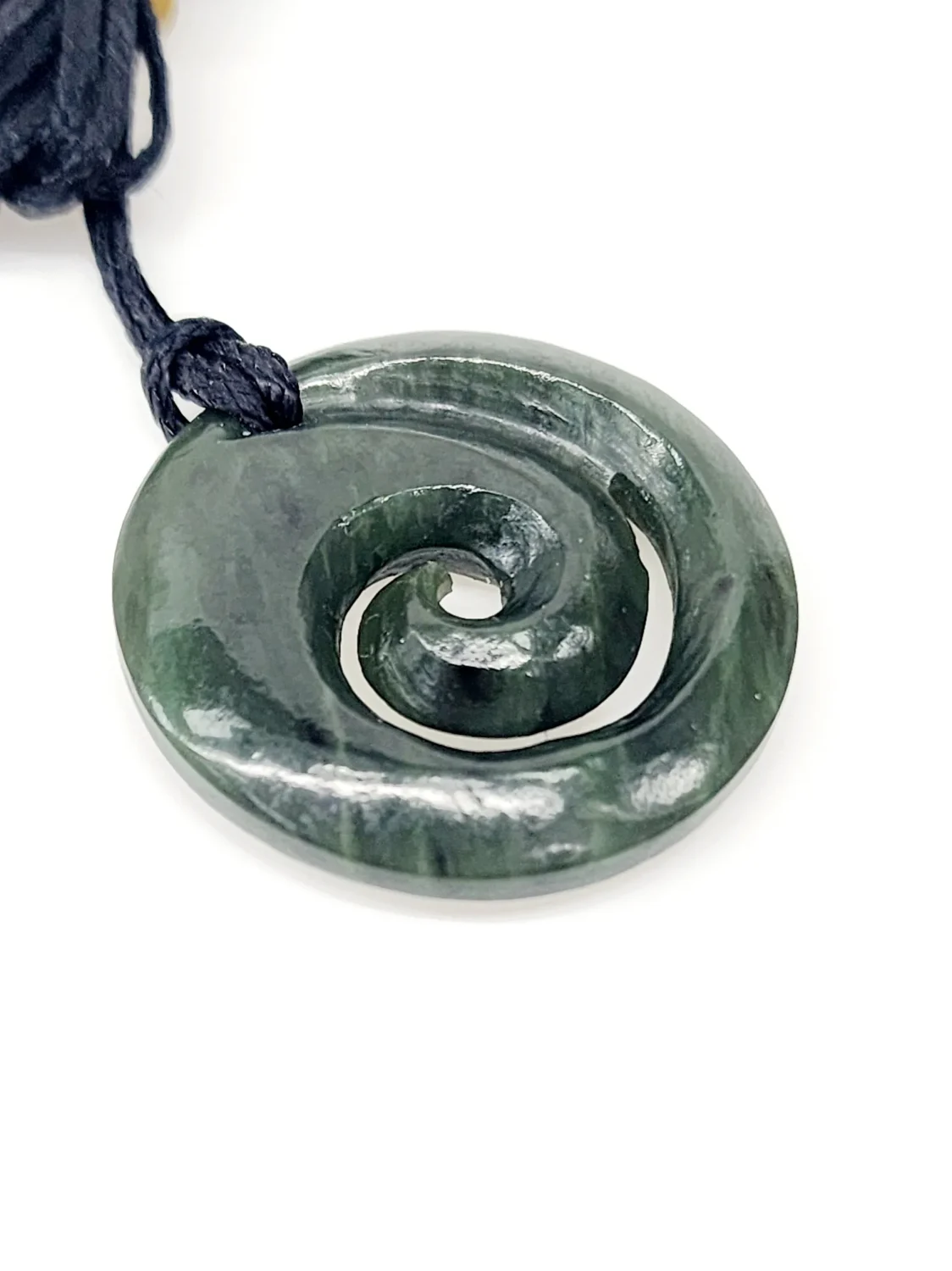 New Zealand Greenstone Closed Koru Necklace
