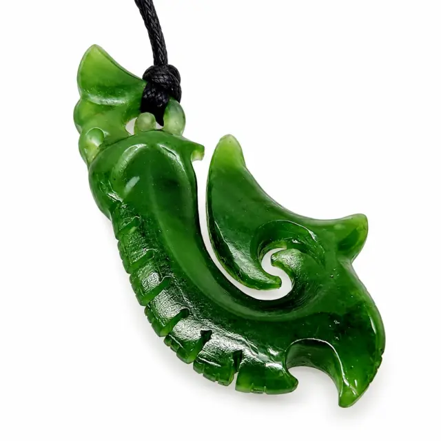New Zealand Greenstone Manaia Necklace
