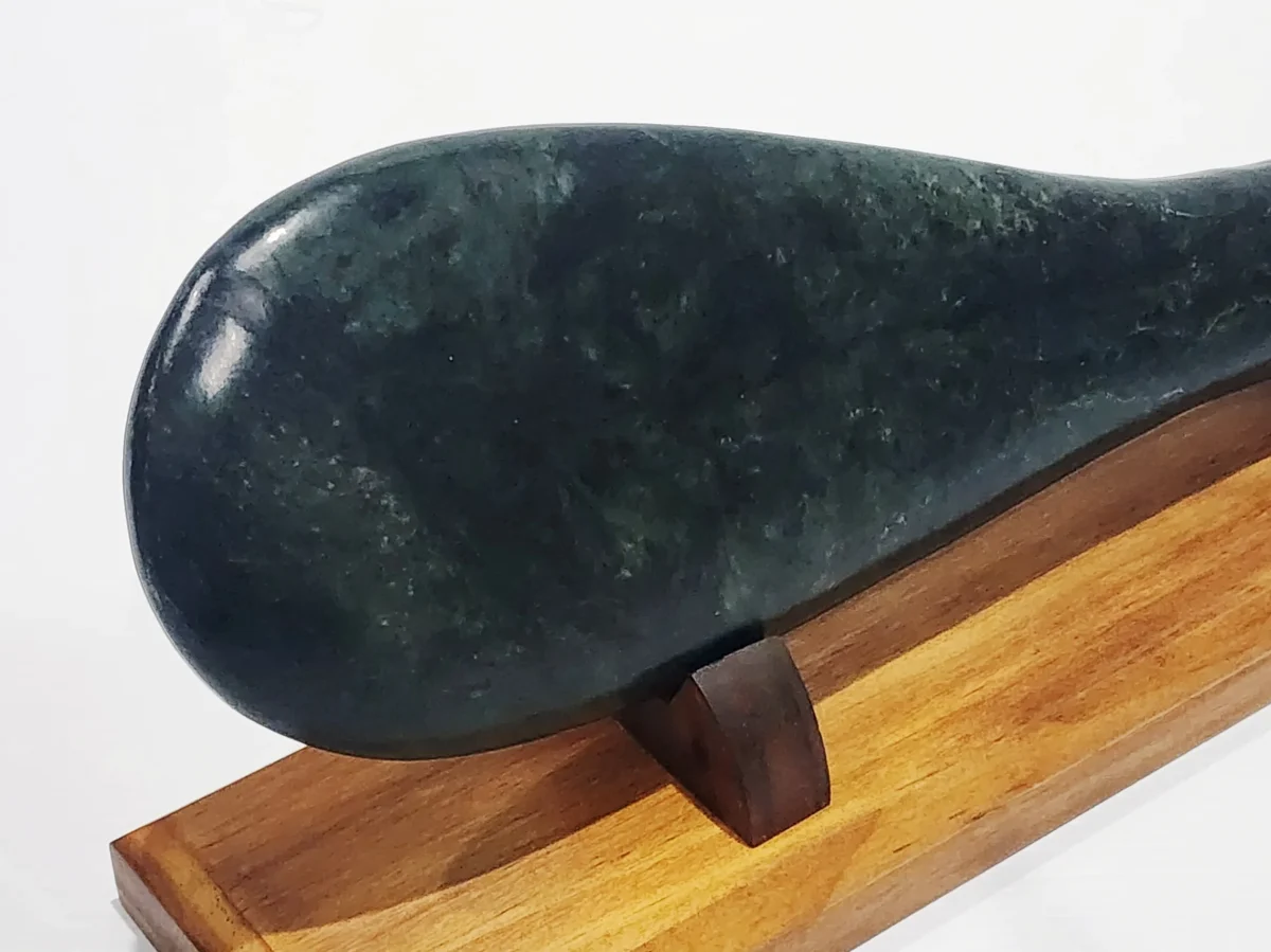 New Zealand Greenstone / Pounamu Mere (300mm Long) with Stand