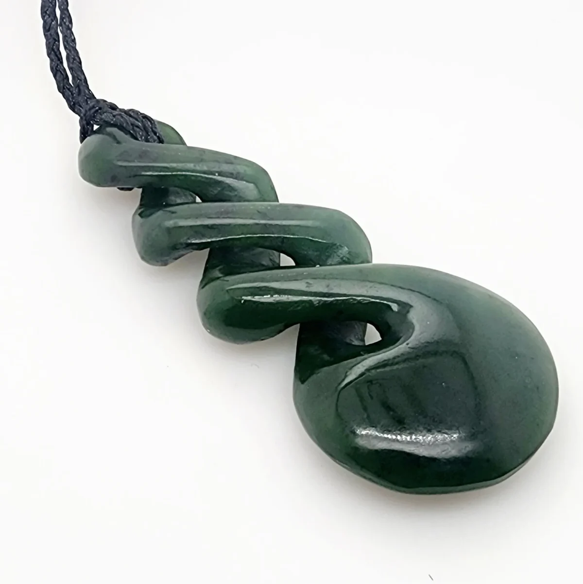 New Zealand Pounamu 75mm Triple Twist Necklace - HPN333.150