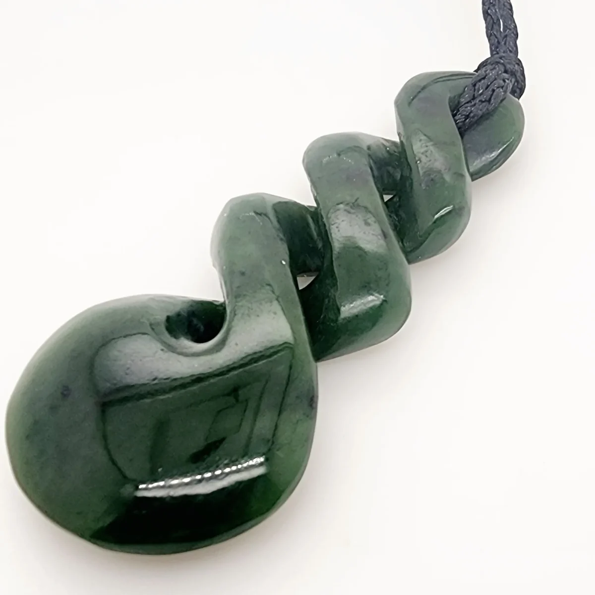 New Zealand Pounamu 75mm Triple Twist Necklace - HPN333.150