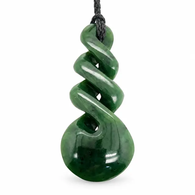New Zealand Pounamu 75mm Triple Twist Necklace - HPN333.150