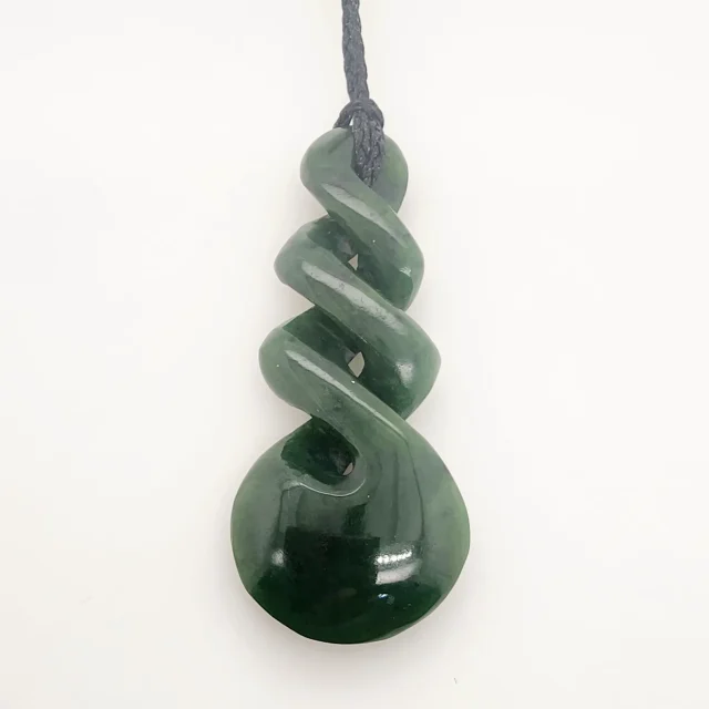 New Zealand Pounamu 75mm Triple Twist Necklace - HPN333.150