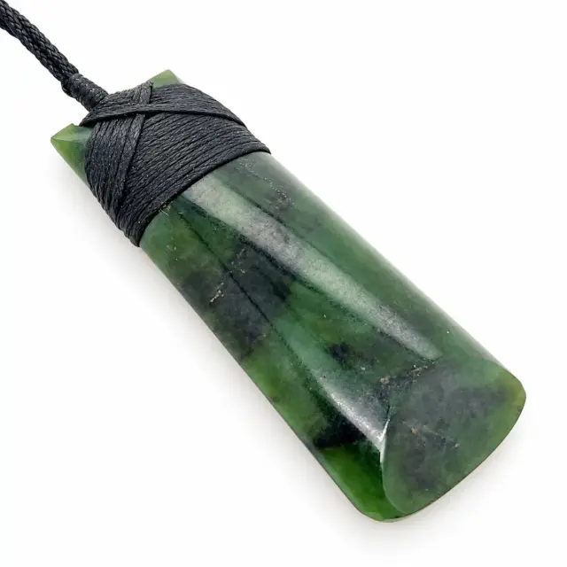 New Zealand Pounamu Bounded Toki Necklace - HPFF60.60G