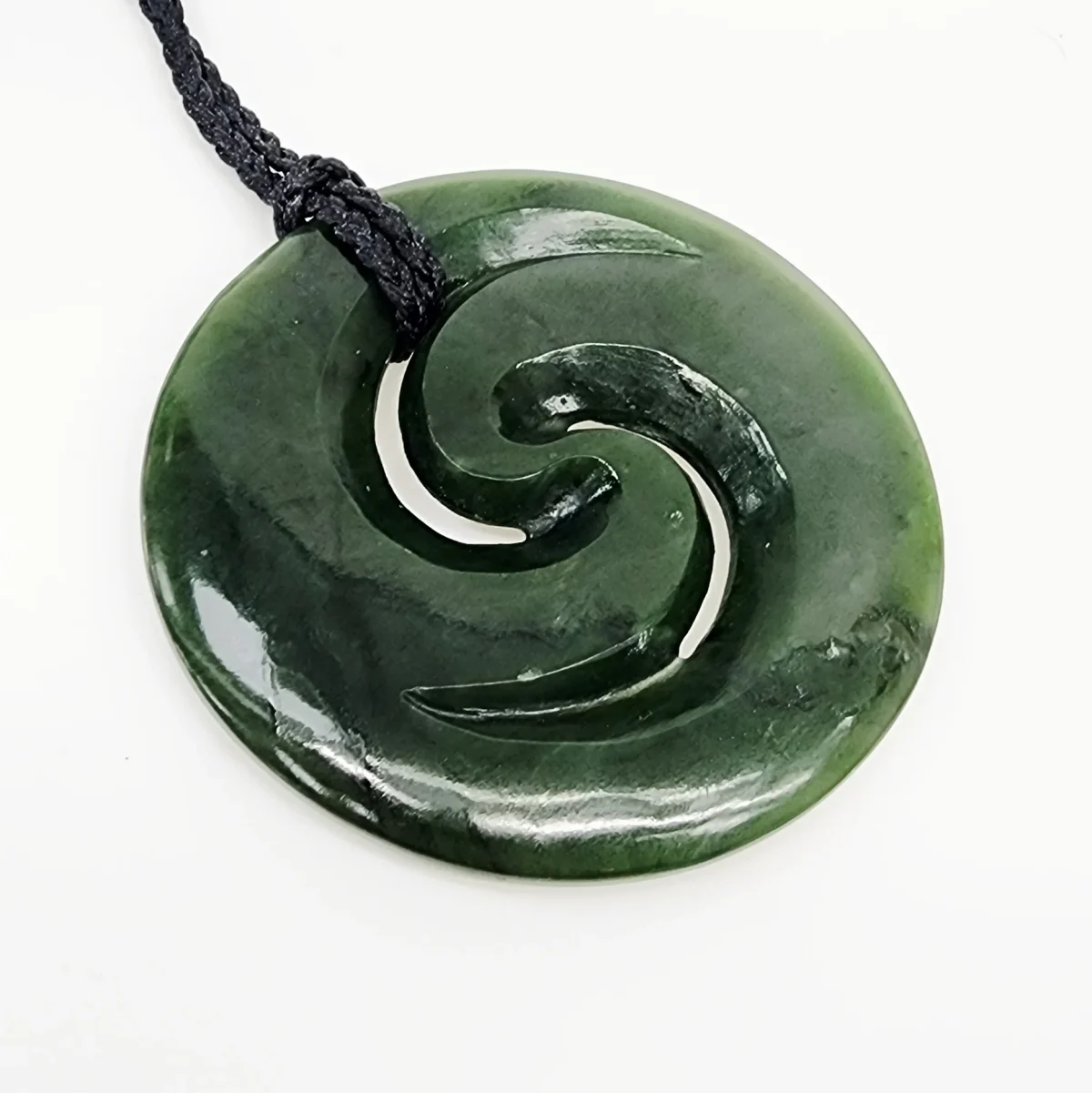 New Zealand Pounamu Closed Double Koru Necklace - HPC153XL.125