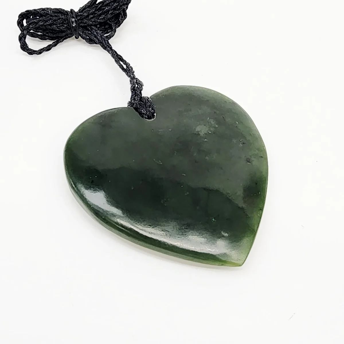 New Zealand Pounamu Engraved Heart Necklace - HPN340.88