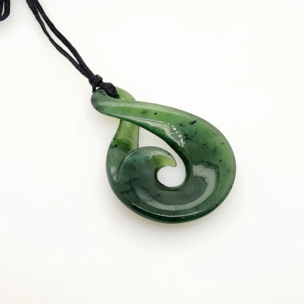 New Zealand Pounamu Single Twist / Koru Necklace - DIS1.64