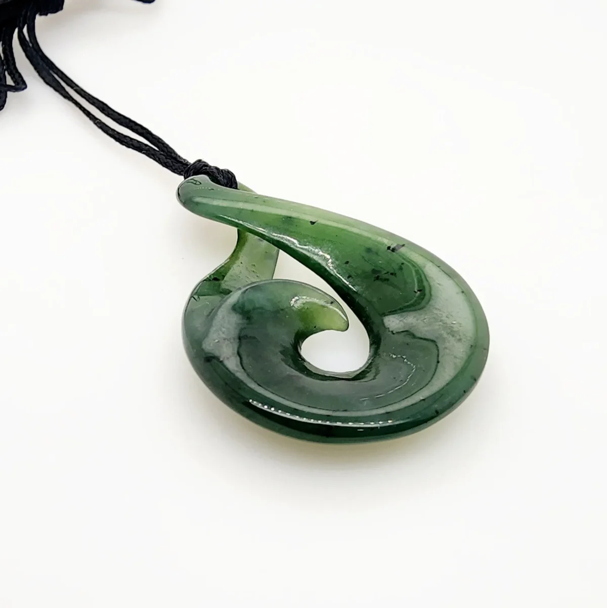 New Zealand Pounamu Single Twist / Koru Necklace - DIS1.64