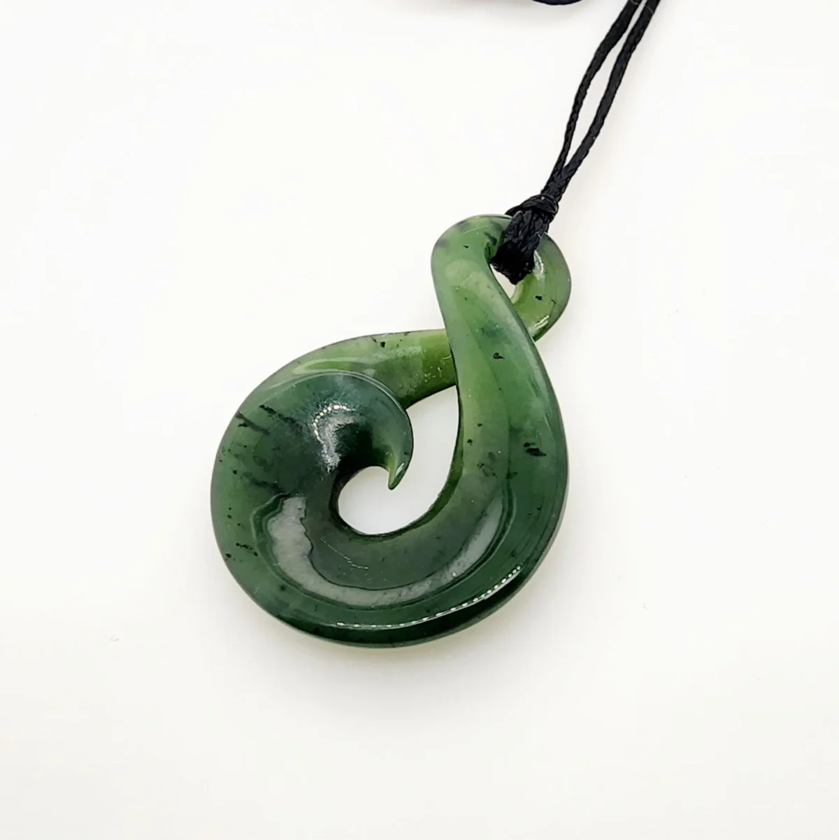 New Zealand Pounamu Single Twist / Koru Necklace - DIS1.64