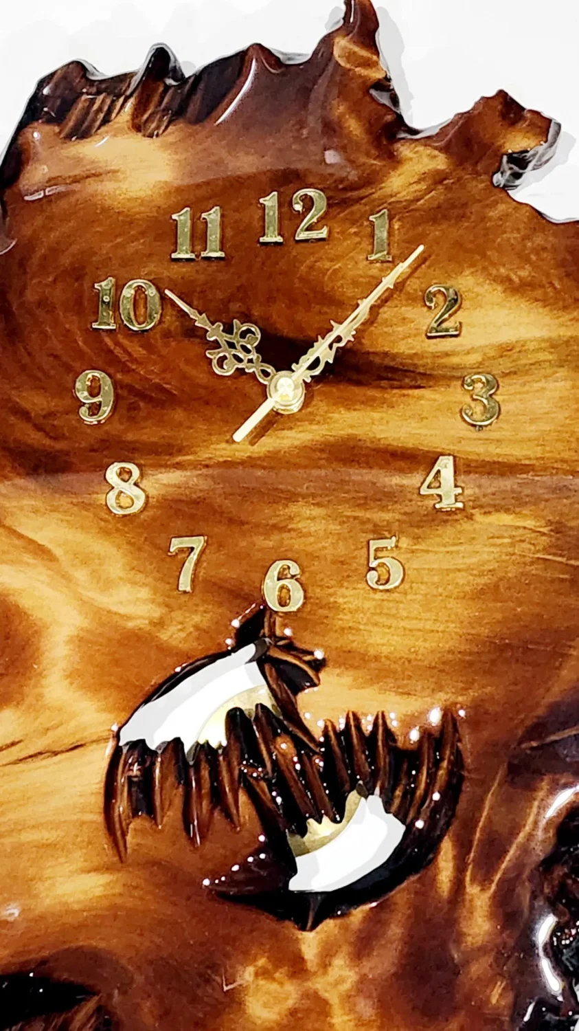 New Zealand Swamp Kauri Pendulum Wall Clock  - KC-LBZ