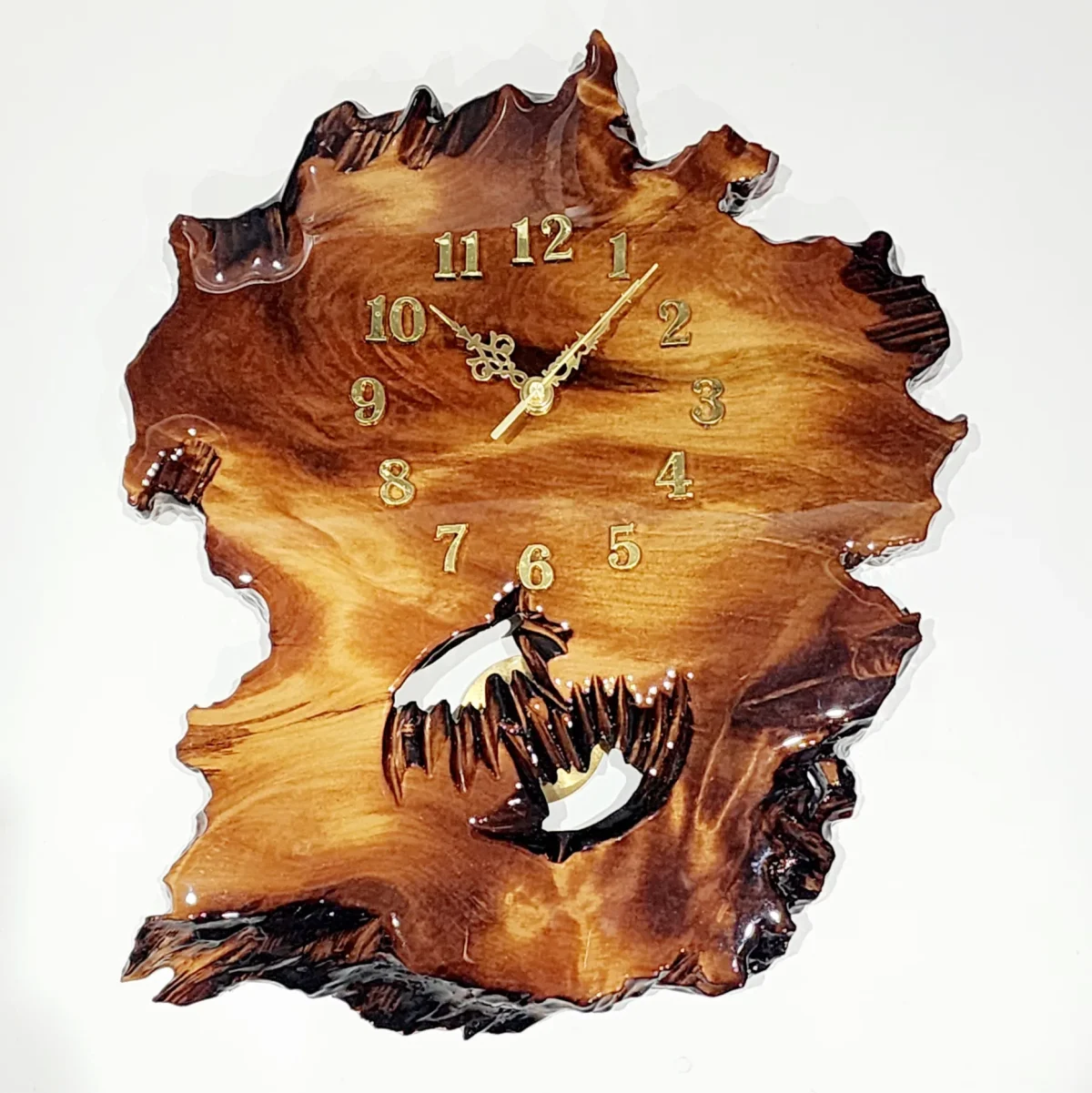 New Zealand Swamp Kauri Pendulum Wall Clock  - KC-LBZ