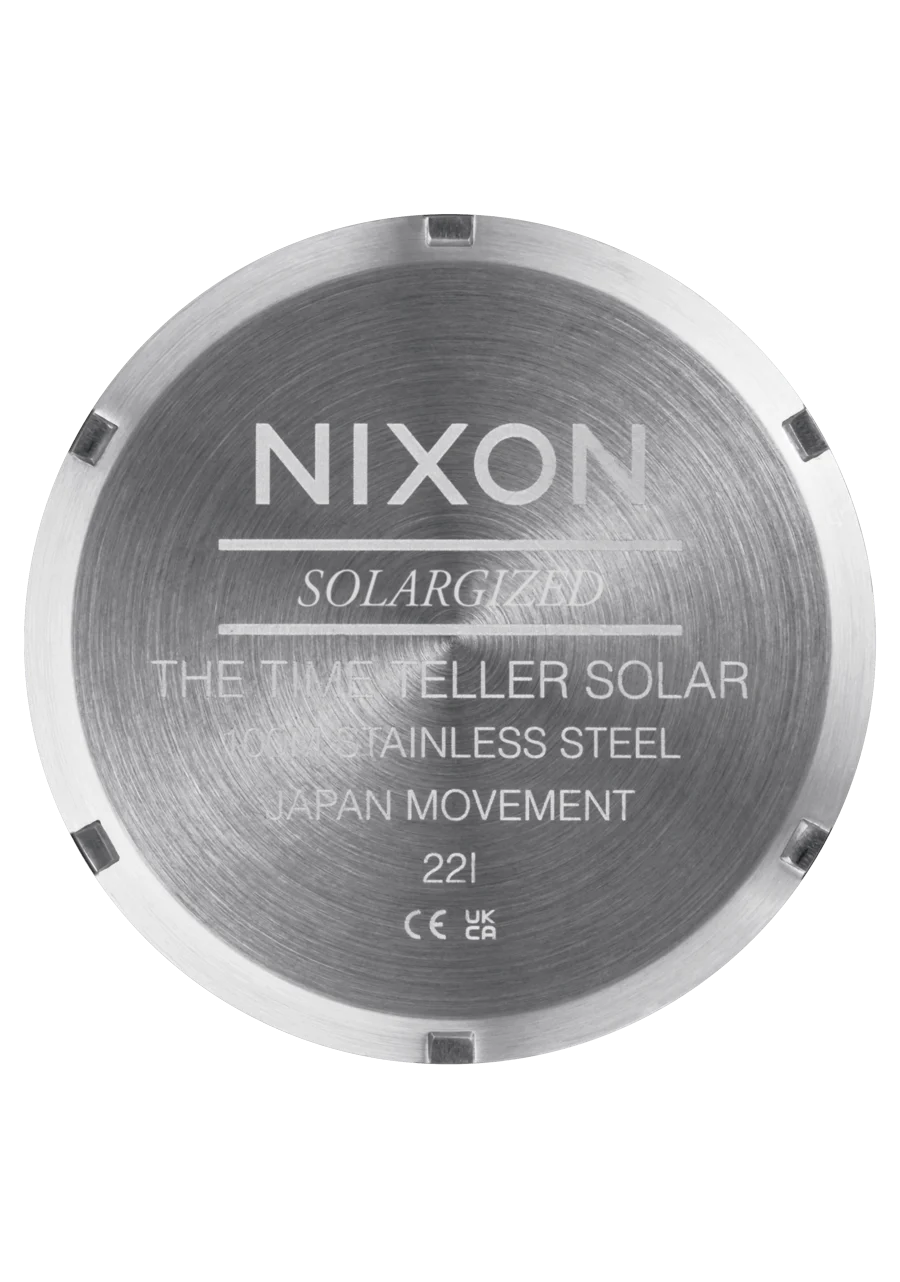 NIXON 40mm Time Teller Solar Powered Watch - A1369-5201-00
