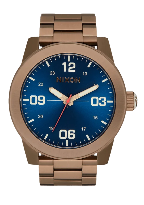 NIXON 48 mm Corporal Stainless Steel Watch – A346-5301-00