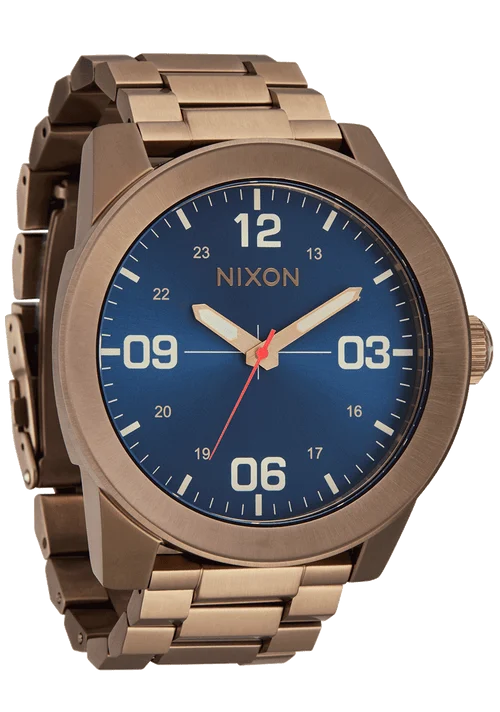 NIXON 48 mm Corporal Stainless Steel Watch – A346-5301-00