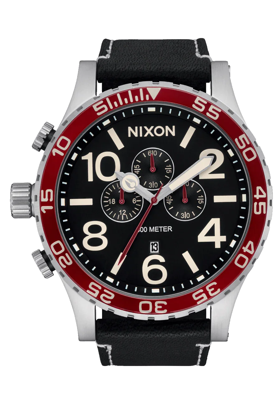 NIXON 51-30 Chrono Leather Watch - A1392-5199-00