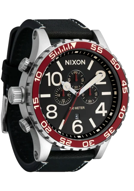 NIXON 51-30 Chrono Leather Watch - A1392-5199-00