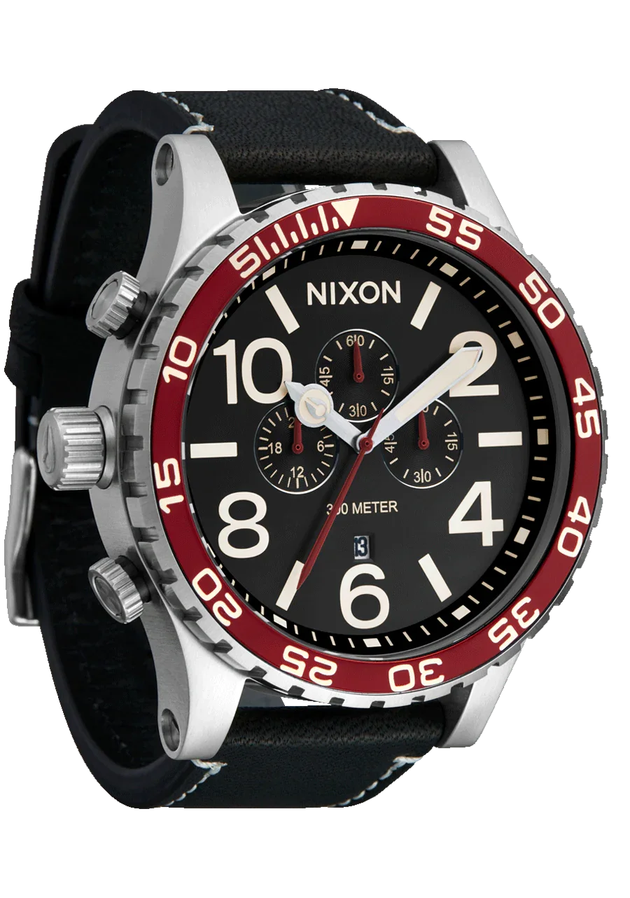 NIXON 51-30 Chrono Leather Watch - A1392-5199-00