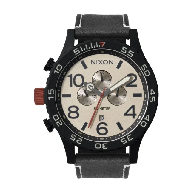 NIXON 51-30 Chrono Leather Watch - A1392-5238-00