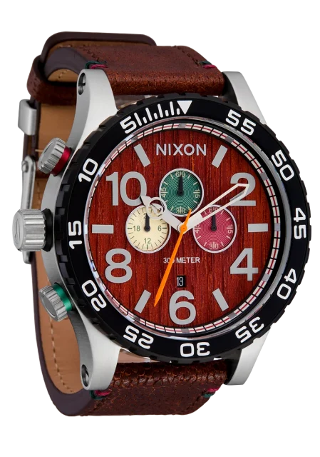 NIXON 51-30 Chrono Leather Watch - A1392-5341-00