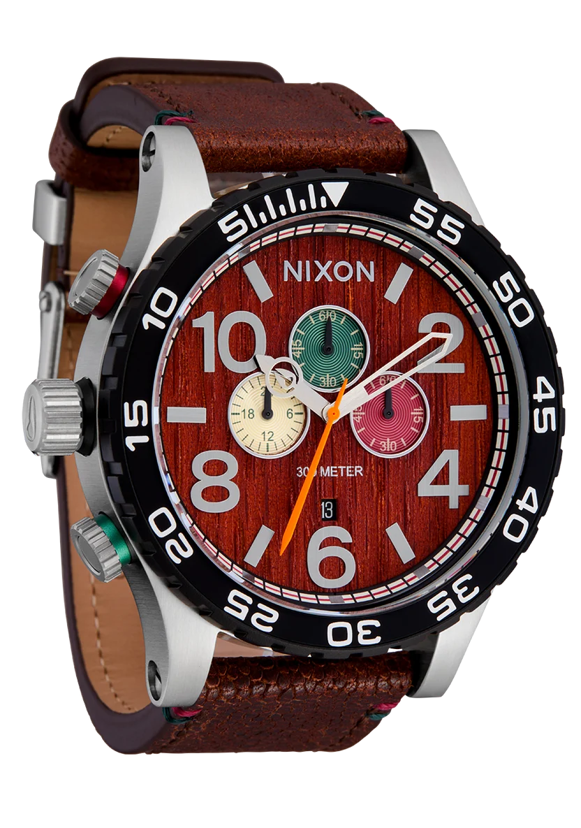 NIXON 51-30 Chrono Leather Watch - A1392-5341-00