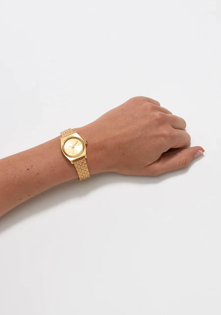NIXON Small Time Teller All Gold Tone Ladies Watch - A399-502-00