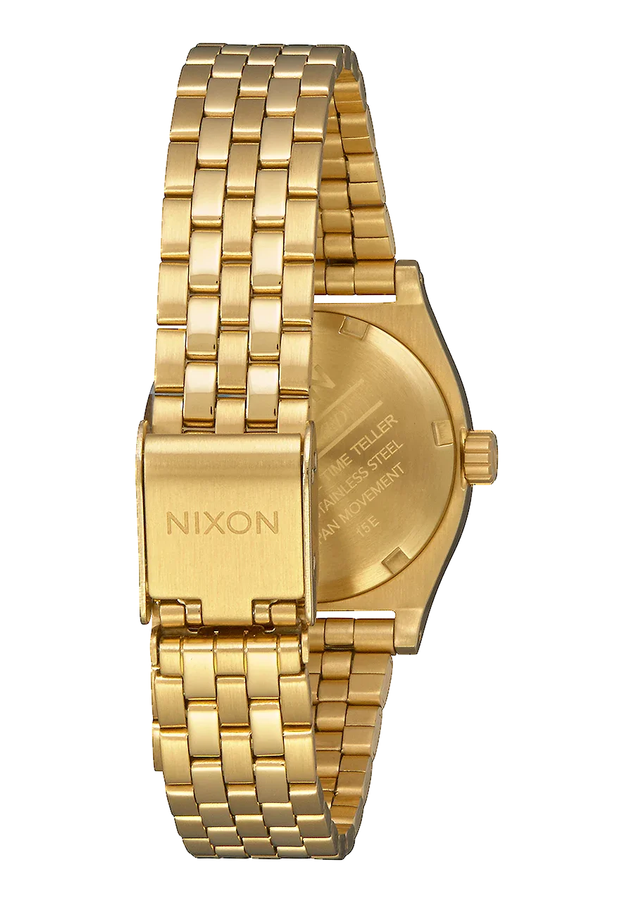 NIXON Small Time Teller All Gold Tone Ladies Watch - A399-502-00