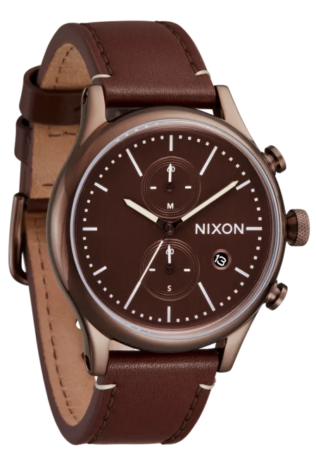 NIXON Station Chrono Leather - A1163-5242-00