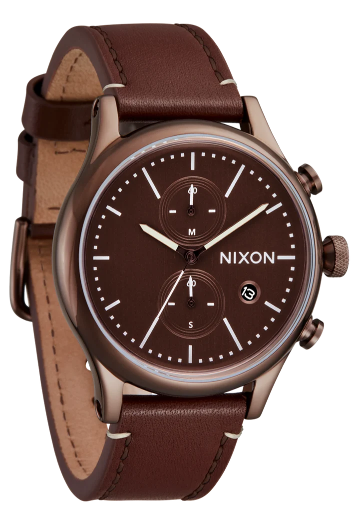 NIXON Station Chrono Leather - A1163-5242-00
