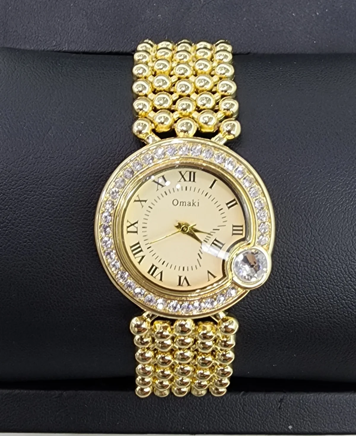 OMAKI Womens Gold Tone Dress Watch with Gold Dial Face