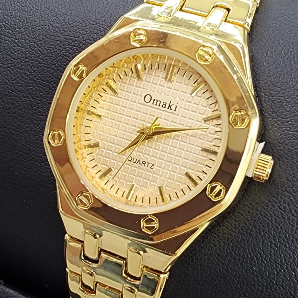 OMAKI Womens Gold Tone Dress Watch with Gold Face