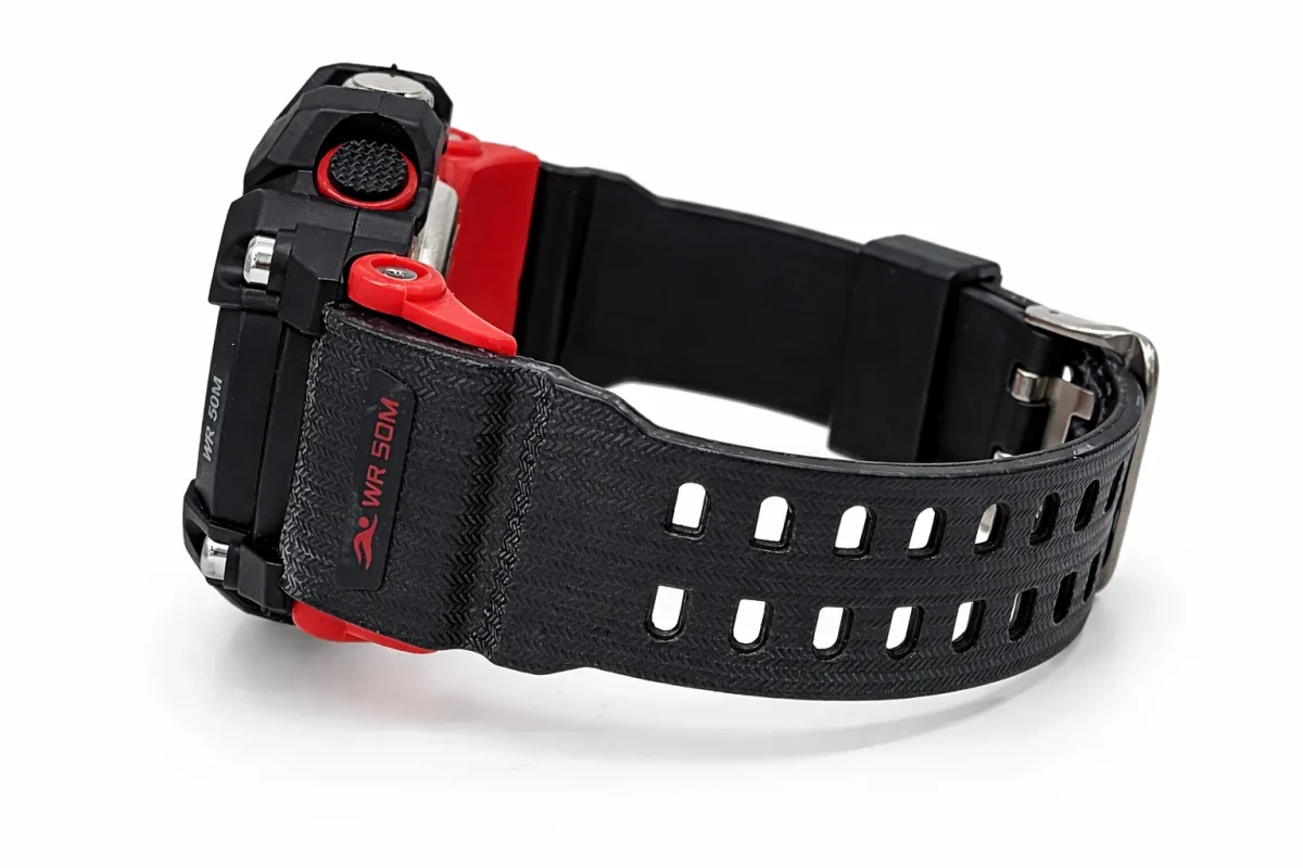 PASNEW Men’s Dual Display Sports Watch 50mm – Analog & Digital | 30M Water Resistant - PSE467RED