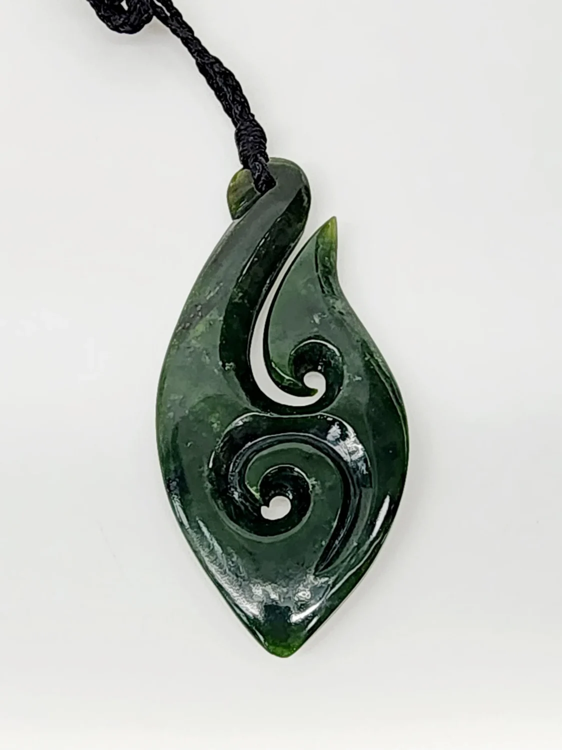 Pounamu Koru Hook Necklace