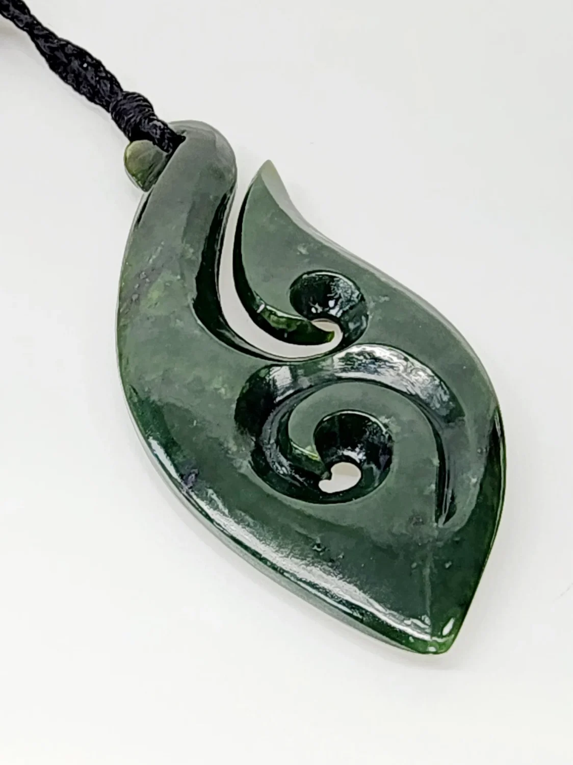 Pounamu Koru Hook Necklace